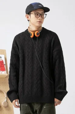 Cable-Knit Vintage Sweater