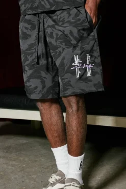 Camo Nylon Shorts