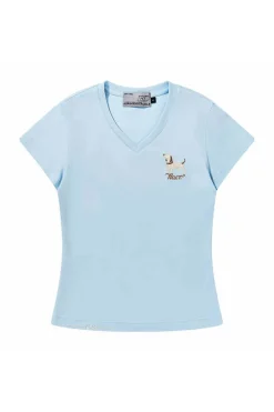 Cartoon Dog V-Neck Tee