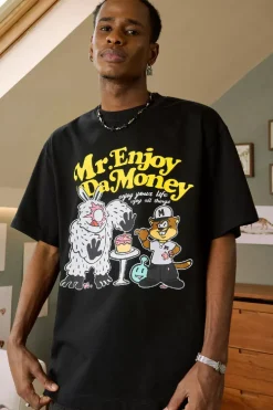 Cartoon Graffiti Print Tee