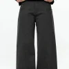 Cement Gray Straight Cargo Pants