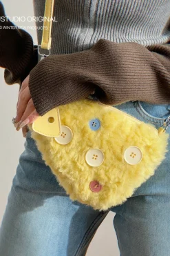 Cheese Peluche Mini Bag