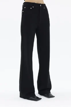 Classic Black Straight-Leg Trousers