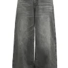 Cobweb Pattern Wide Jeans