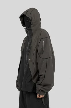 Color Block Loose Jacket