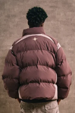 Color Block Puffer Jacket