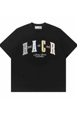Colorblock Floral Patch Tee