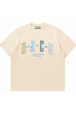 Colorblock Floral Patch Tee