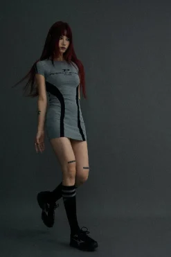 Colorblock Slim Fit Bodycon Dress