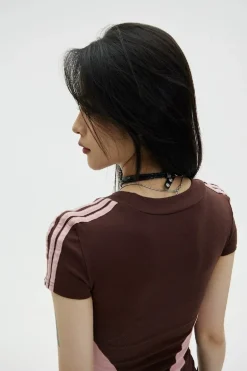 Colorblock Slim Fit Bodycon Dress