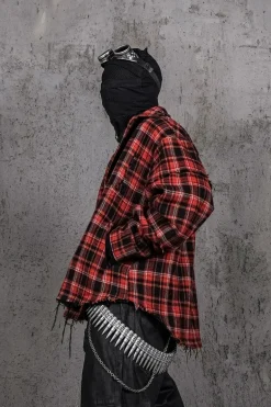 Crimson Ruin Wool Shirt Jacket