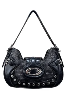 Crocodile Pattern Shoulder Bag
