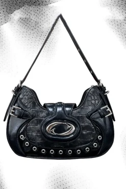 Crocodile Pattern Shoulder Bag