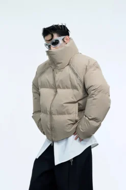 Cropped Heavyweight Puffer Jacket