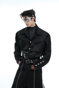 Cropped Silky Shirt