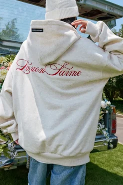 Cursive Embroidered Hoodie