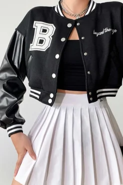 CZ B Embroidered Varsity Jacket