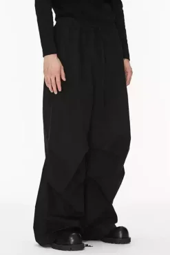 3D Pleated Tapered Casual Pants
