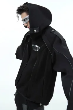 3D Structured Thick Fleece Hoodie