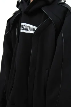 3D Structured Thick Fleece Hoodie