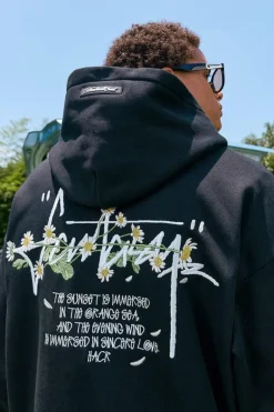 Daisies Embroidery Hoodie