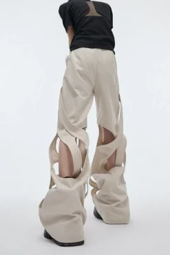 Deconstructed Twisted Loose Trousers