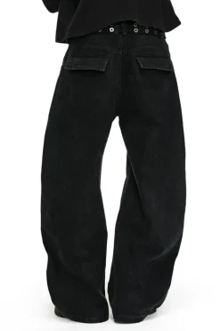 Deconstructed Washed Canvas Work Pants