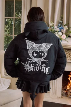 Devil Lace Patch Graphene Puffer Jacket