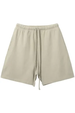 Diamond Waffle Drawstring Shorts