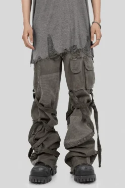 Dirty Washed Cargo Trousers