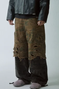 Distressed Camo Vibe Pants