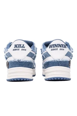 Distressed Denim Sneakers