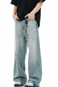 Distressed Light Wash Jeans
