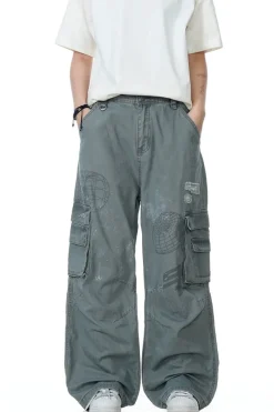 Distressed Multi-Pocket Cargo Pants