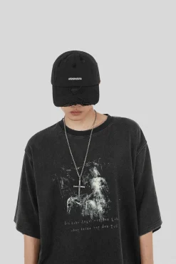 Distressed Washed Baseball Cap