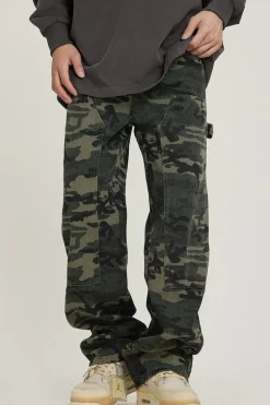 Double Knee Camo Loose Trousers