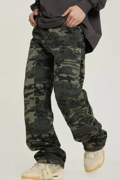 Double Knee Camo Loose Trousers