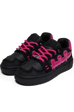 Electric Pink Chunky Sneakers