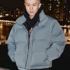 Embossed Logo Puffer Jacket