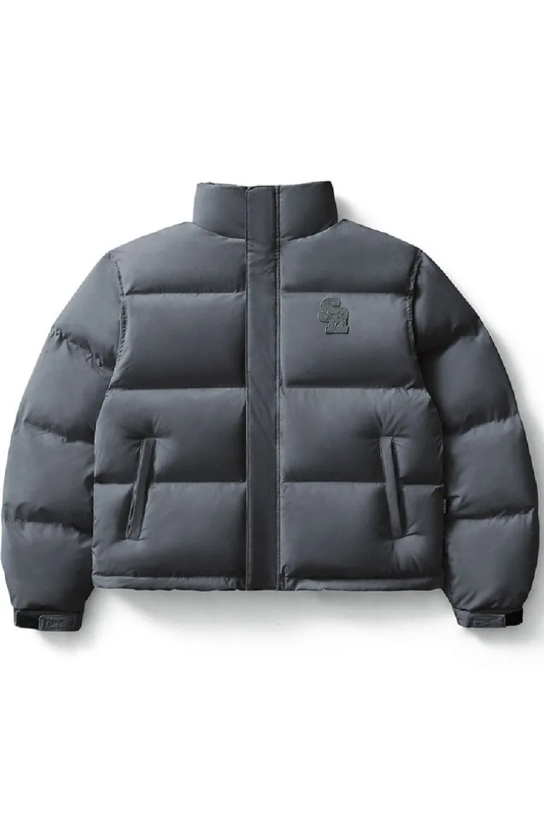 Embossed Logo Puffer Jacket