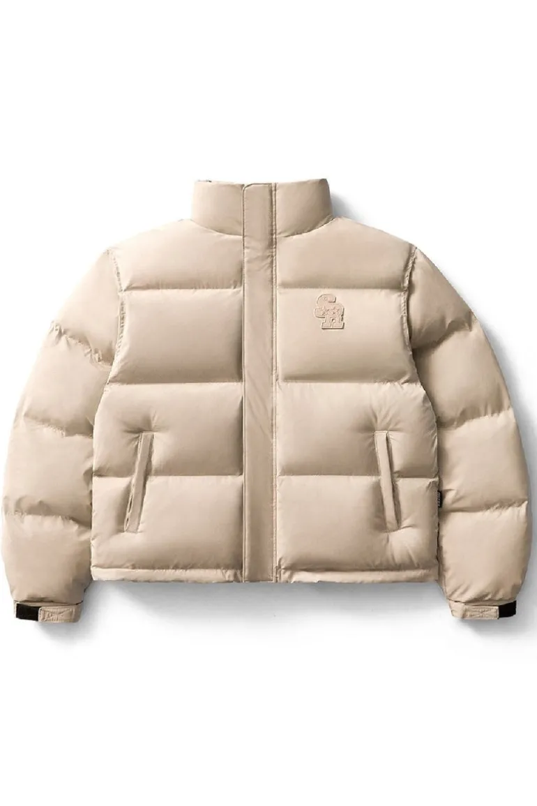 Embossed Logo Puffer Jacket
