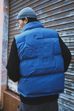 Embroidered Down Vest