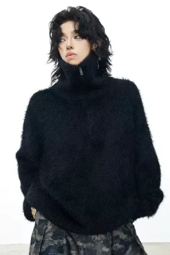 Fake Mink Turtleneck
