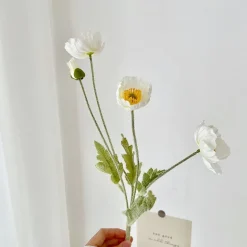 Faux Aesthetic Poppy Flowers