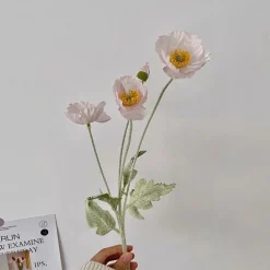 Faux Aesthetic Poppy Flowers