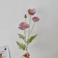 Faux Aesthetic Poppy Flowers