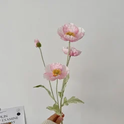 Faux Aesthetic Poppy Flowers