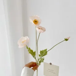 Faux Aesthetic Poppy Flowers