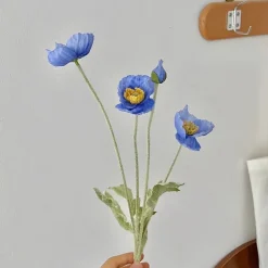 Faux Aesthetic Poppy Flowers