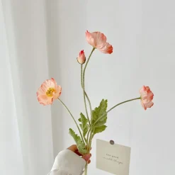 Faux Aesthetic Poppy Flowers